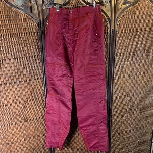 Vintage J. Jordan Red Nylon Parachute Pants Size 9